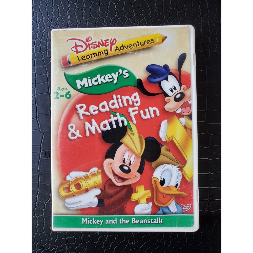 Vtg. Disney's Learning Adventures-Mickey's Reading Math & Fun-w/Activity Booklet